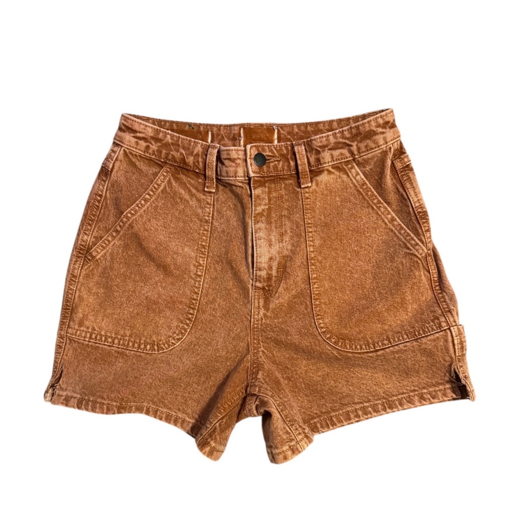 Universal Thread Brown Cargo Shorts High-Waisted Relaxed Fit